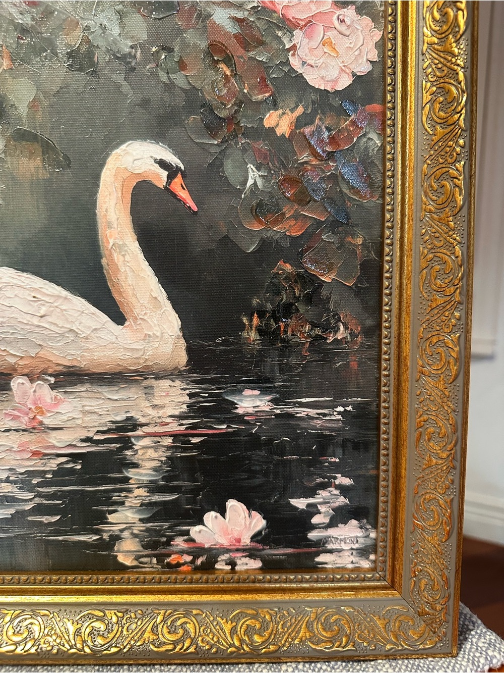 15x15” Swan lake art - Picture 7 of 16